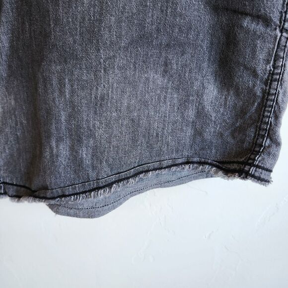 Buffalo David Bitton Short Sleeve Button Down Pocket Shirt Men's XL Gray 0879 - Picture 7 of 12